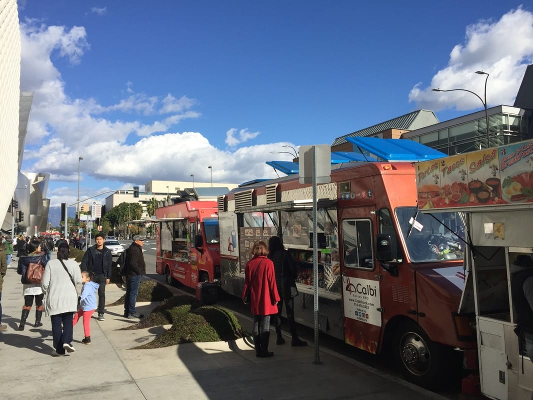 Broad museum food trucks Los Angeles
