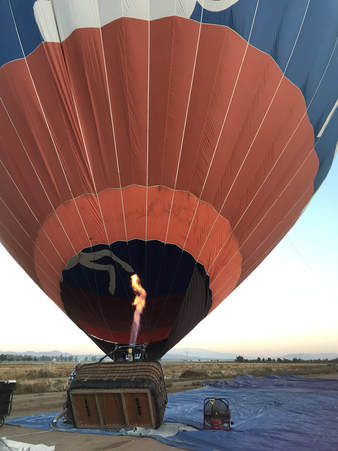 Hot air balloon, Ruksana Hussain, Perris